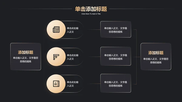 深色鎏金商务智能领域通用PPT演示模板