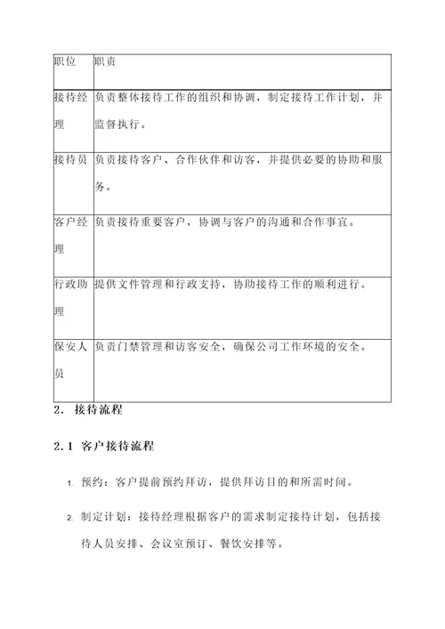 关于接待工作的策划案