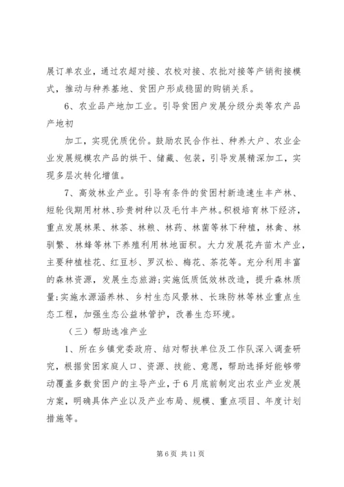 产业扶贫实施方案范本.docx