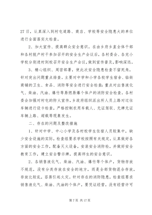 乡镇安全大检查总结总结.docx