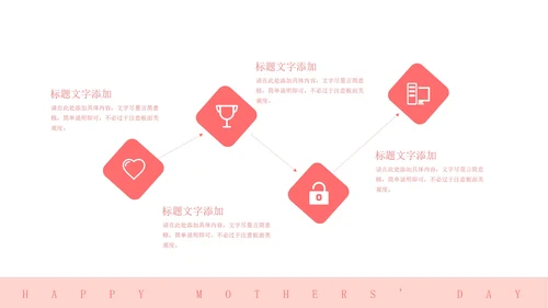 小清新粉色温情母亲节策划PPT模板