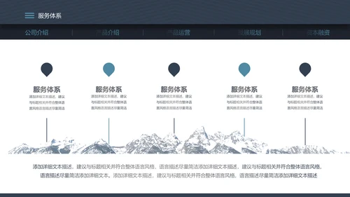高端大气欧美风商业计划书ppt模板