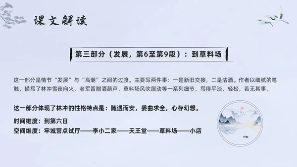 浅色水墨高中选择性必修下册第一单元水浒传林教头风雪山神庙PP
