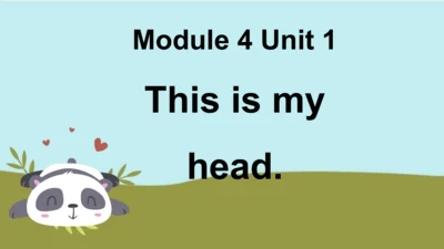 外研版一起一下Module4 Unit1 This is my head 课件