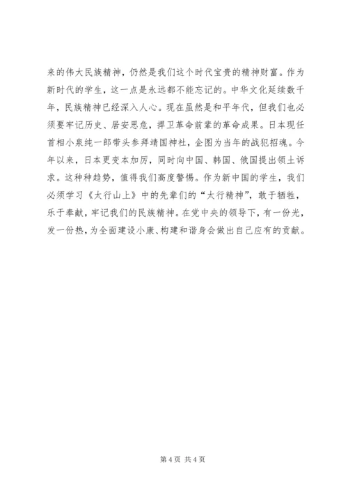 观《太行山上》有感.docx