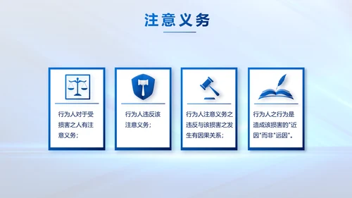 蓝色大气司法法律讲座工作总结PPT动态模板