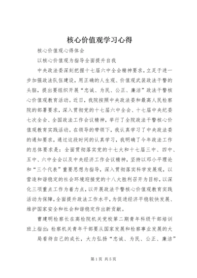 核心价值观学习心得 (2).docx