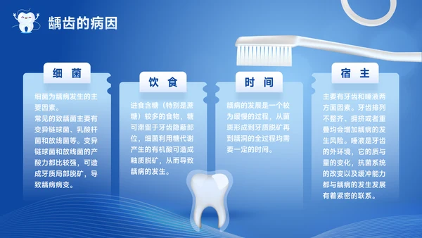 口腔健康牙科牙齿基础知识宣传PPT模板