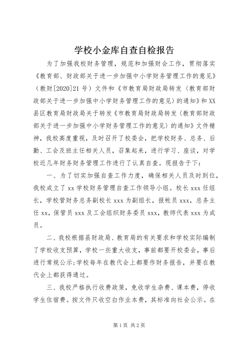 学校小金库自查自检报告.docx