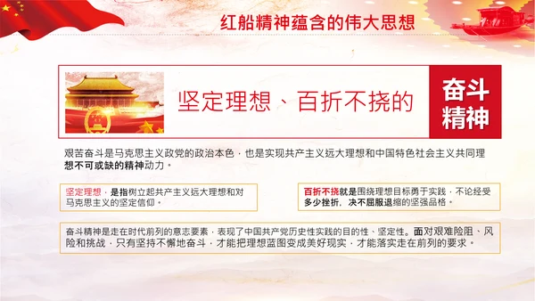 红船映初心学习红船精神党课PPT模板