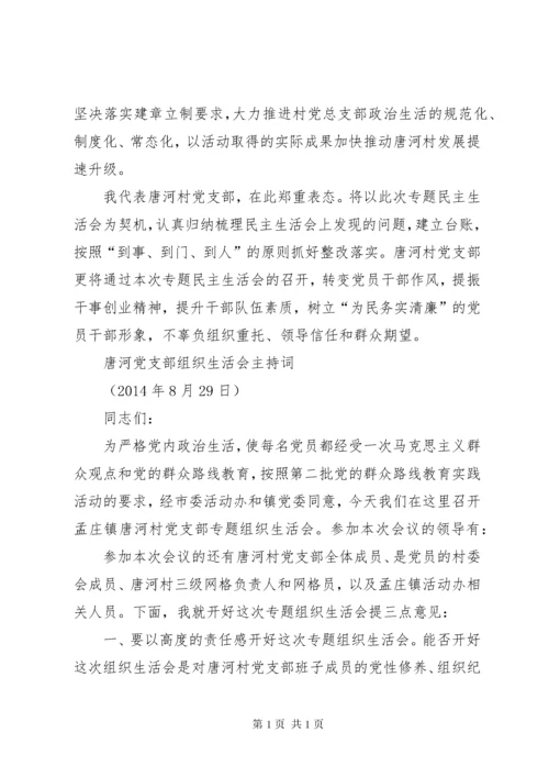 民主生活会表态发言.docx