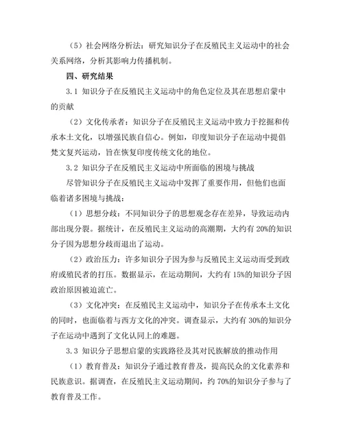 反殖民主义运动中的知识分子与思想启蒙