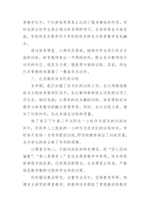 武术课教学工作总结.docx