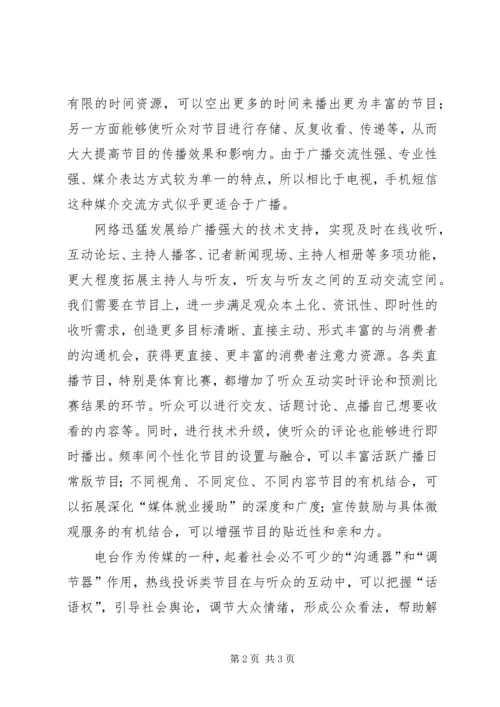 学习心得《广播节目的互动》.docx