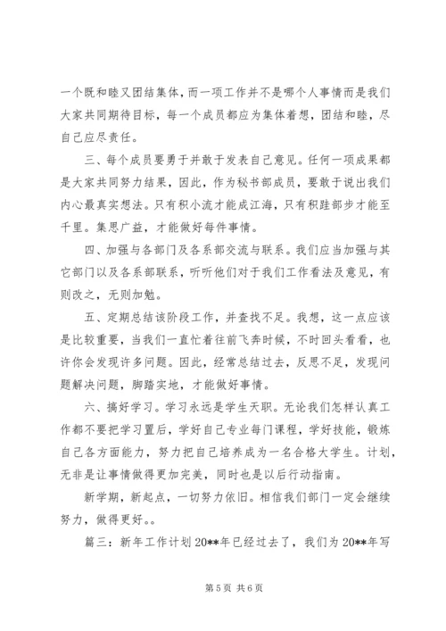 新年工作计划的范文.docx