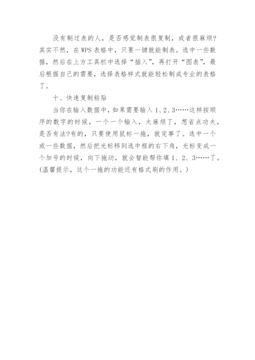 WPS表格的基本操作技巧.docx