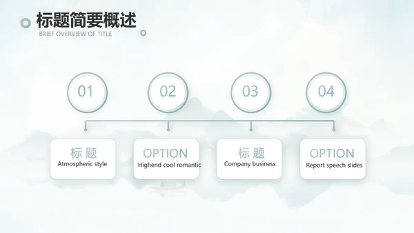 蓝色中国风春天春季旅游电子相册PPT