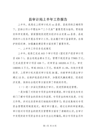 县审计局上半年工作报告 (2).docx