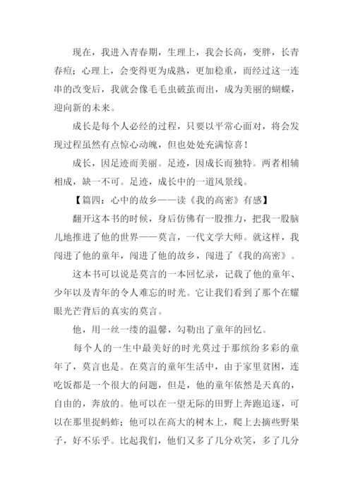 我的高密读后感.docx