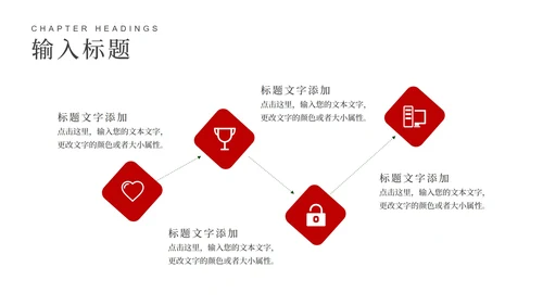 红色扁平风新春对联新年快乐PPT模板