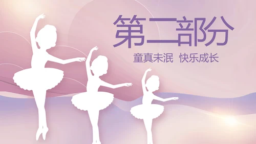 紫色大气儿童舞蹈比赛大赛动态PPT