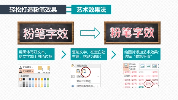 如何打造手绘粉笔效果PPT教学课件