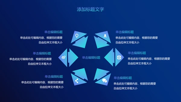 云端互联网大数据电子商务PPT模板
