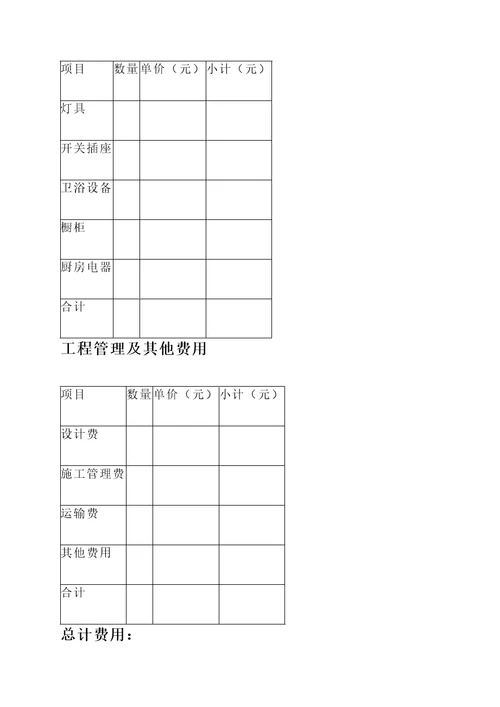 宁波新房整装报价单