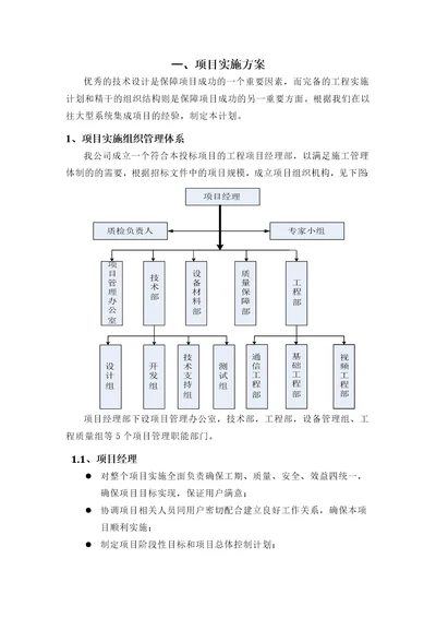 项目实施方案及售后承诺、培训系统集成49页