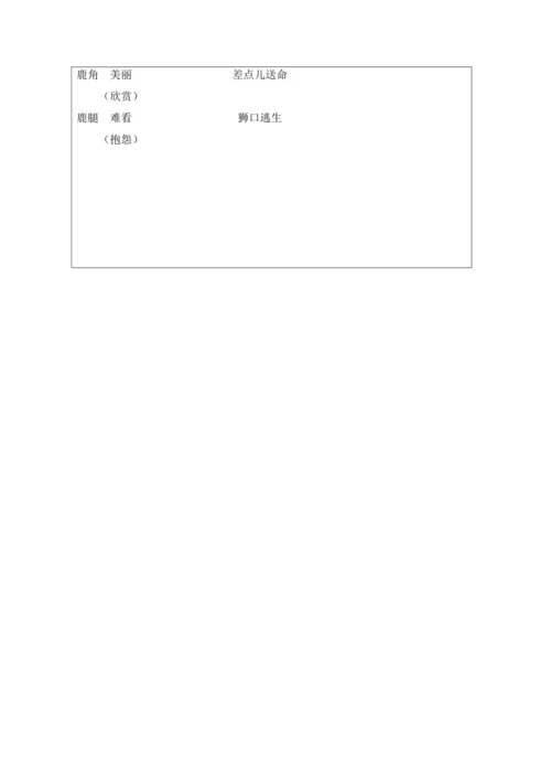 7 鹿角和鹿腿第1课时 教案