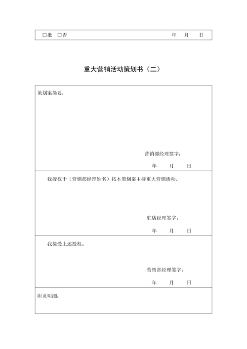 现代企业营销表格汇总.docx