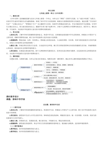 1.1  奏响中学序曲  教学设计