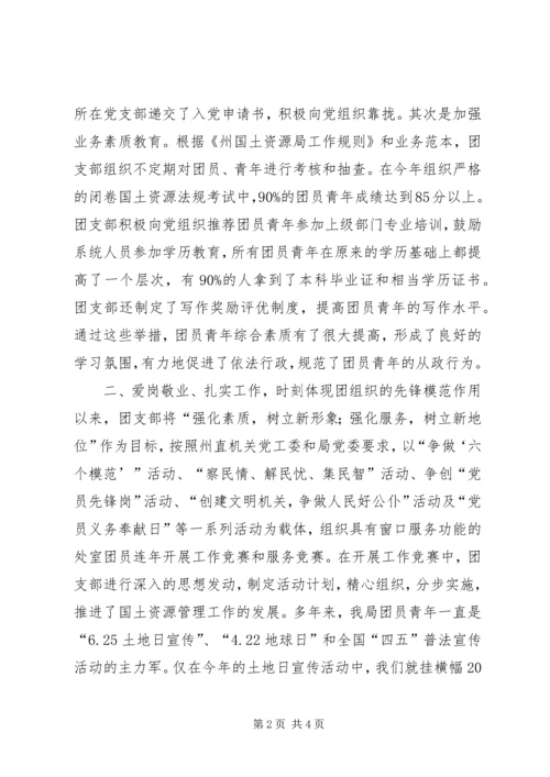 先进团支部申报材料（创建五四红旗团支部）.docx