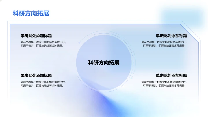 组会科研进度汇报PPT模板