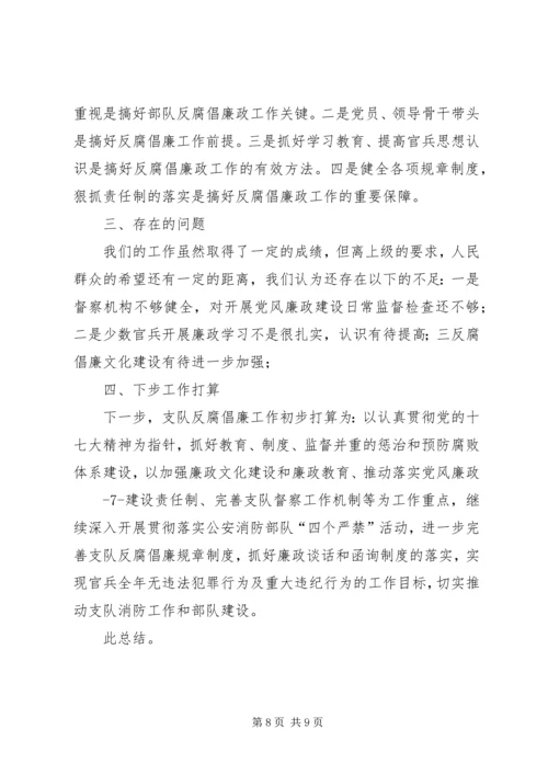 消防部队党风廉政建设工作实践思考 (4).docx