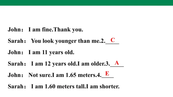 Unit 1　How tall are you？专项练习课件(共64张PPT)