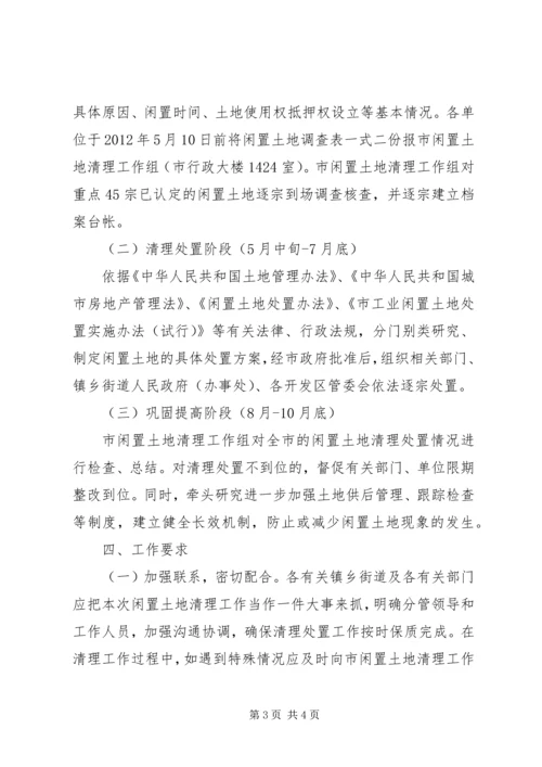 闲置土地清理具体方案.docx