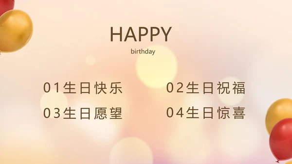 生日快乐生日派对纪念册动态PPT