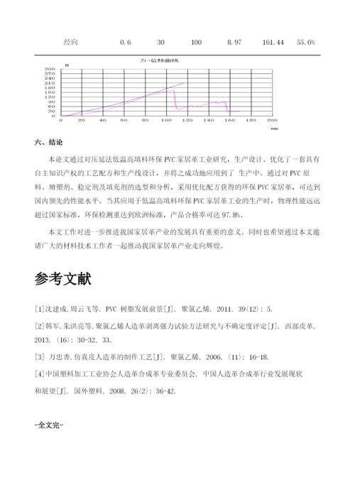 压延法低温高填料环保PVC家居革工艺设计.docx