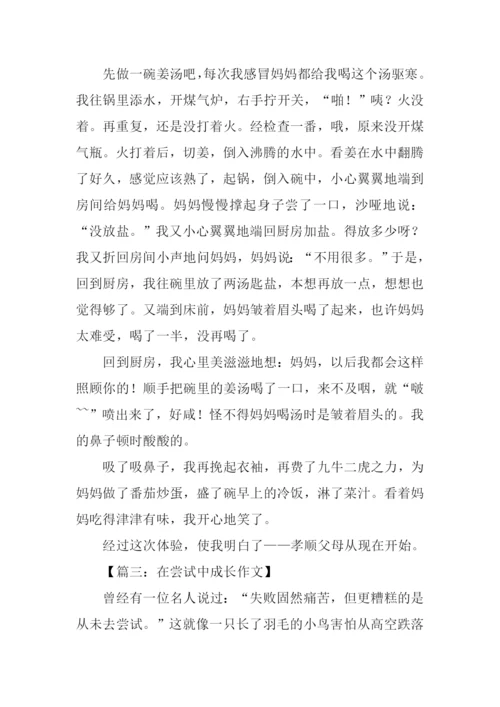 在尝试中成长初中作文.docx