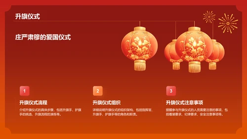 红色喜庆风国庆节节日庆典PPT模板