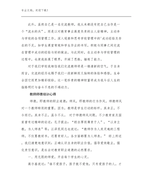 2024教师师德培训心得优选范文16篇.docx