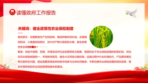学习全国两会工作报告全国两会政府工作报告PPT课件