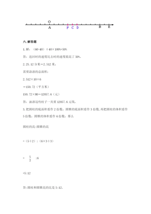 北京版小学六年级下册数学期末综合素养测试卷（巩固）.docx