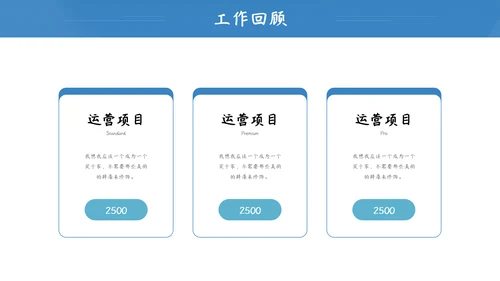 蓝色商务风经营数据分析报告