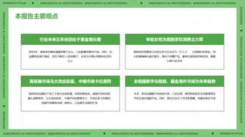 珍珠奶茶现制茶饮行业洞察报告PPT模板