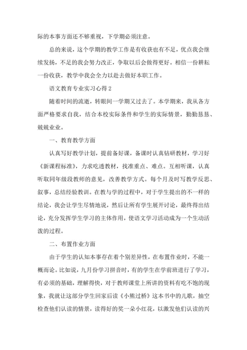 语文教育专业实习心得大全.docx