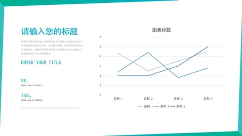 绿色线条简约风总结汇报PPT模板