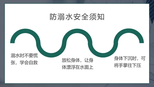 儿童暑期防溺水教育PPT模板