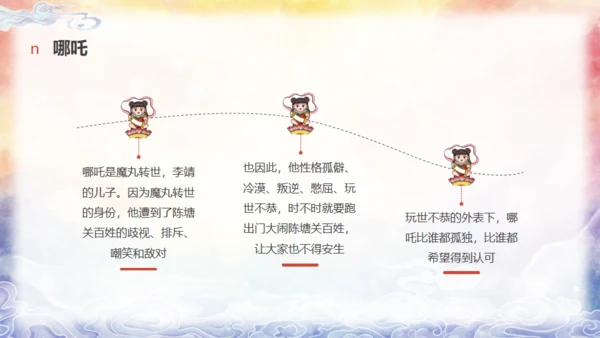 哪吒创意美术课通用PPT模板